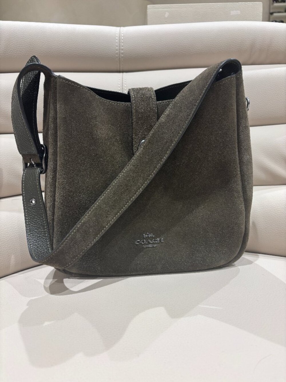 Coach Olive green Hadley Convertible Crossbody Bag